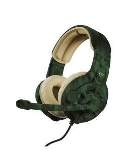 Auriculares Gaming con Micrófono Trust Gaming GXT 411C Radius/ Jack 3.5/ Verde Camuflaje
