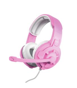 Auriculares Gaming con Micrófono Trust Gaming GXT 411P Radius/ Jack 3.5/ Rosas