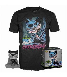 Pop & tee dc jim lee catwoman funko + camiseta talla xl