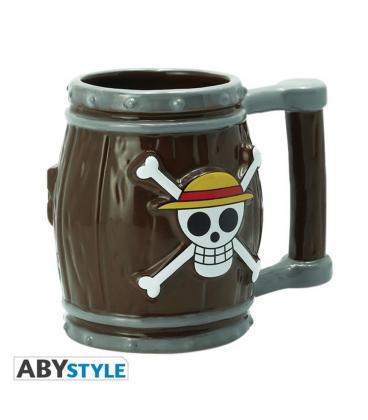 Taza 3d abysse one piece barril jolly roger logo - Imagen 1