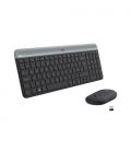 Logitech Slim Wireless Keyboard and Mouse Combo MK470 teclado USB QWERTY Español Grafito - Imagen 8