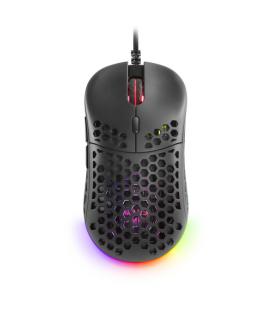 Mars Gaming MM55 Negro Ratón Gaming RGB Chroma Ultra-ligero 55g 12800 DPI