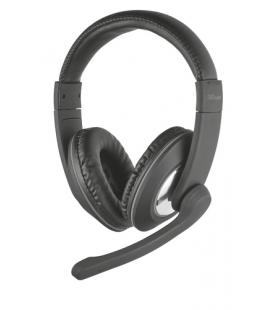 Auriculares Trust Reno/ con Micrófono/ Jack 3.5/ Negros