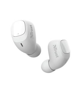Auriculares Bluetooth Trust Nika Compact con estuche de carga/ Autonomía 8h/ Blancos