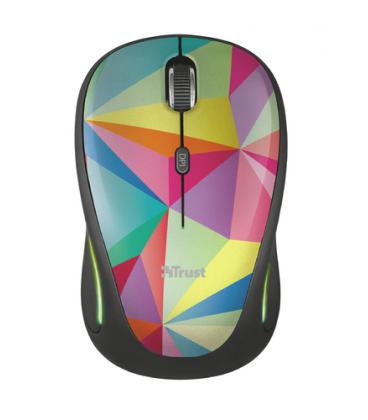Ratón Inalámbrico Trust Yvi FX/ Hasta 1600 DPI/ Multicolor