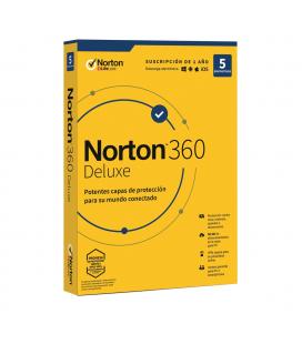 Antivirus norton 360 deluxe 50gb español 1 usuario 5 dispositivos 1 año in box