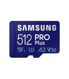 Tarjeta de Memoria Samsung PRO Plus 2021 512GB microSD XC/ Clase 10/ 160MBs