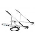 SOPORTE PARA PORTATIL TARGUS PORTABLE STAND AND DOCK 15,6" PLATA - Imagen 1