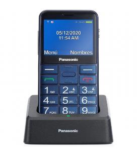 Teléfono móvil panasonic kx-tu155excn para personas mayores/ azul
