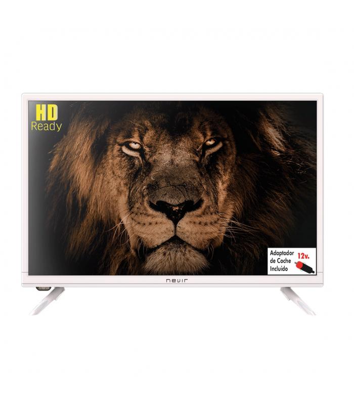 Tv nevir 24pulgadas led hd ready - nvr 7711 - 24rd2 - b - tdt - hdmi - usb blanco incluye 12v