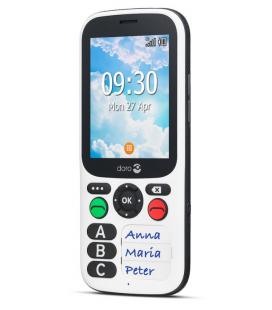 TELEFONO MOVIL SENIOR DORO 780X 2,8" 512MB 4GB BLANCO NEGRO - Imagen 1
