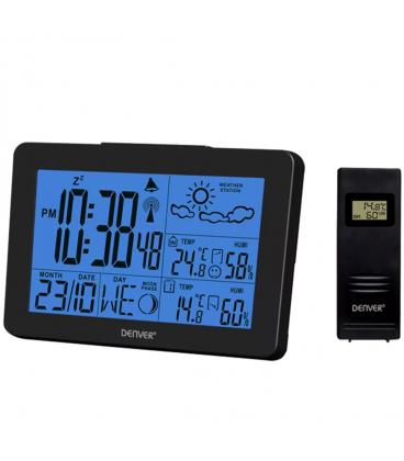 Estacion meteorologica denver ws - 530black con radio despertador negro - Imagen 1