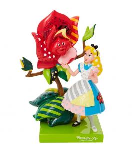 Figura enesco disney alicia en el pais de las maravillas alicia hablando con la rosa - Imagen 1
