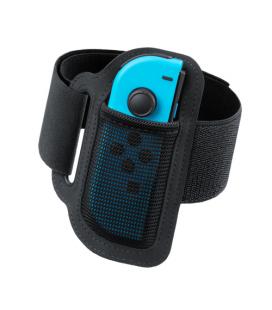 Nintendo Leg Strap Fibra de algodón, Elastano, Nylon, Poliéster Negro - Imagen 1