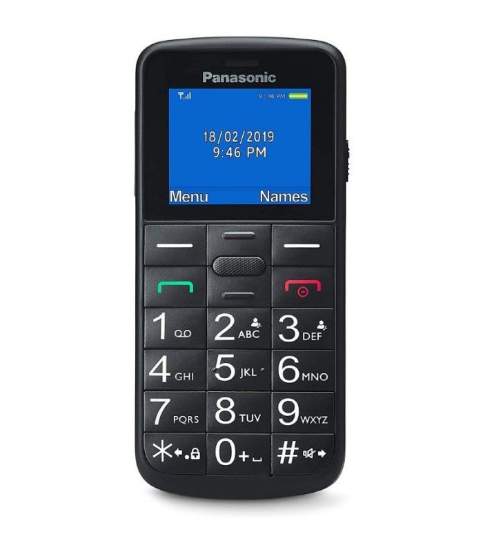 Teléfono móvil panasonic kx-tu110exb para personas mayores/ negro