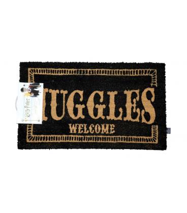 Felpudo 60x40 harry potter muggles welcome - Imagen 1