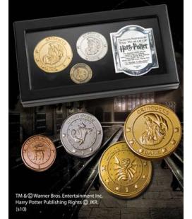 Replica the noble collection harry potter monedas de gringotts expositor