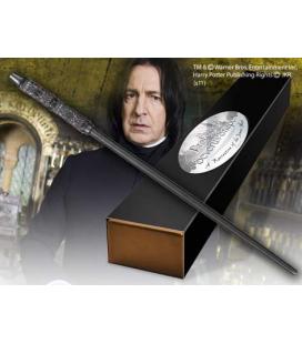 Replica the noble collection harry potter severus snape varita con caja y placa de identificacion