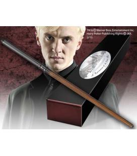 Replica the noble collection harry potter draco malfoy varita con caja y placa de identificacion - Imagen 1