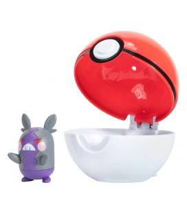 Pokeball jazwares pokemon clip 'n' go morpeko + pokebola - Imagen 1