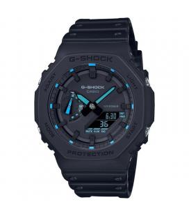 Reloj analógico digital casio g-shock trend ga-2100-1a2er/ 49mm/ negro y azul - Imagen 1