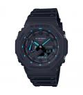 Reloj analógico digital casio g-shock trend ga-2100-1a2er/ 49mm/ negro y azul - Imagen 1