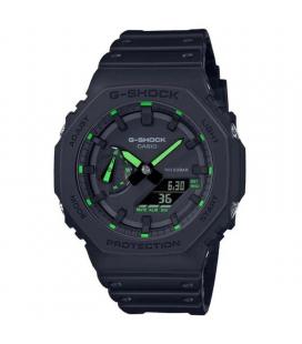 Reloj analógico digital casio g-shock trend ga-2100-1a3er/ 49mm/ negro y verde - Imagen 1