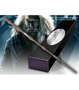 Replica the noble collection harry potter albus dumbledore varita con caja y placa de identificacion