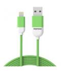 Cable nylon pantone lightning a usb 1.5m verde - Imagen 2