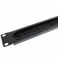Panel pasacable entrada cables con cepillo para armario rack 19pulgadas - Imagen 2