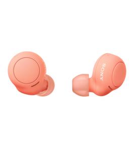 Auriculares Bluetooth Sony WF-C500 con estuche de carga/ Autonomía 5h/ Naranjas