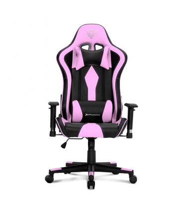 Silla gaming phoenix tournament ajustable altura y bloqueo - reposabrazos 2d regulables y antideslizamiento - cojin lumbar y cer
