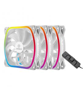 Ventilador gaming enermax squa rgb blanco 120mm pack de 3