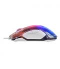 Ratón Gaming Mars Gaming MMGLOWW/ Hasta 12800 DPI/ Blanco