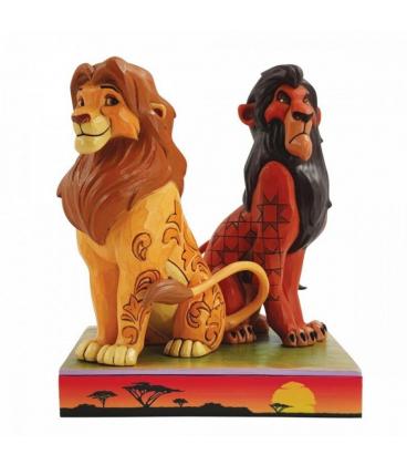 Figura enesco disney el rey leon simba y scar - Imagen 1