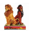 Figura enesco disney el rey leon simba y scar - Imagen 1