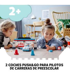 LEGO DUPLO 10947 Town Coches de Carreras, Juguete para Niños 2 +Años