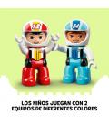 LEGO DUPLO 10947 Town Coches de Carreras, Juguete para Niños 2 +Años - Imagen 4