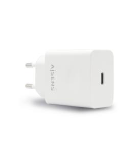 AISENS Cargador USB-C PD 3.0 1 Puerto 1x USB-C 20 W, Blanco