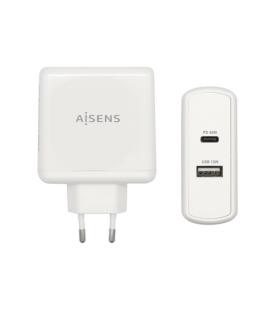 Cargador de Pared Aisens ASCH-2PD45A-W/ 1xUSB Tipo-C/ 1x USB/ 57W