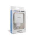 Cargador de Pared Aisens ASCH-2PD45A-W/ 1xUSB Tipo-C/ 1x USB/ 57W