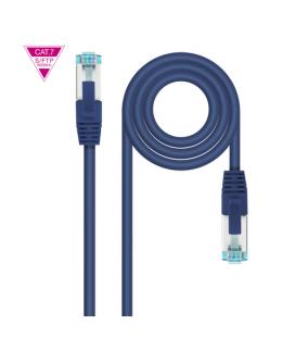 Nanocable Cable de Red Cat.7 600MHZ LSZH SFTP PIMF AWG26, Azul, 1 m - Imagen 1