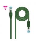 Nanocable Cable de Red Cat.7 600MHZ LSZH SFTP PIMF AWG26, Verde, 1 m - Imagen 1
