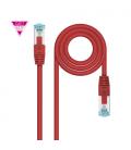 Nanocable Cable de Red Cat.7 600MHZ LSZH SFTP PIMF AWG26, Rojo, 2 m - Imagen 1