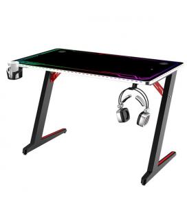 Mesa Gaming PRO200 Vidrio Blindado 25mm Luz RGB en Superficie MUVIP 