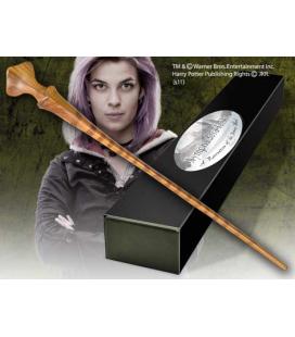 Replica the noble collection harry potter nymphadora tonks varita con caja y placa de identificacion