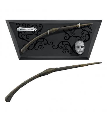 Replica the noble collection harry potter varita en expositor con mascara bellatrix lestrange - Imagen 1