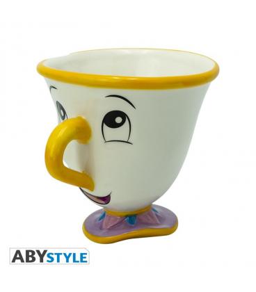 Taza 3d abystyle disney la bella y la bestia - chip - Imagen 1
