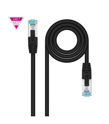 Nanocable Latiguillo Cat. 7 LSZH/SFTP 25 CM Negro