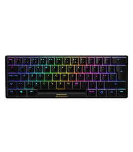 TECLADO GAMING SHARKOON SKILLER SGK50 S4 KAILH RED NEGRO PT - Imagen 1